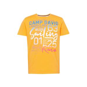 CAMP DAVID Tričko  modrá / oranžová / ružová / červená / biela