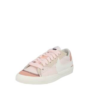 Nike Sportswear Nízke tenisky 'BLAZER LOW 77 JUMBO'  béžová / ružová / rosé / biela