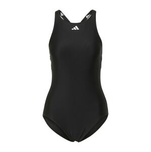 ADIDAS PERFORMANCE Športové jednodielne plavky 'Tape'  čierna / biela
