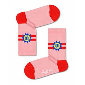 Happy Socks Ponožky  modrá / svetloružová / červená