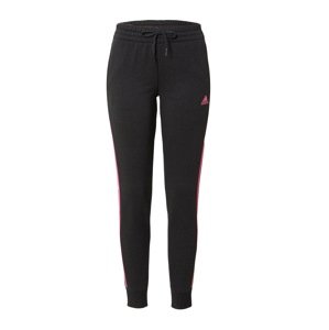 ADIDAS SPORTSWEAR Športové nohavice 'Essentials Fleece 3-Stripes'  svetloružová / čierna