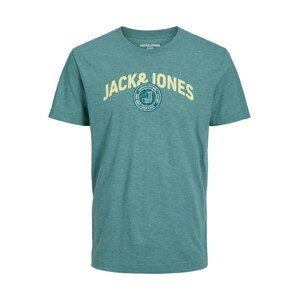 JACK & JONES Tričko  smaragdová / svetlozelená