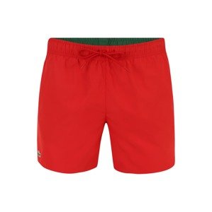 LACOSTE Plavecké šortky  zelená / červená / biela