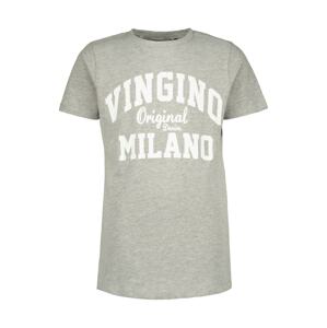 VINGINO Tričko  sivá melírovaná / biela