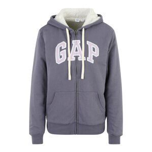 Gap Tall Tepláková bunda  sivá / ružová / šedobiela