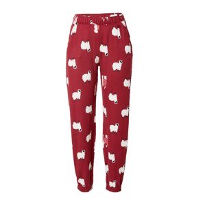 Gilly Hicks Pyžamové nohavice 'COZY JO'  červená / čierna / biela
