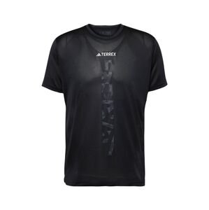 ADIDAS TERREX Funkčné tričko 'Agravic'  sivá / čierna / biela