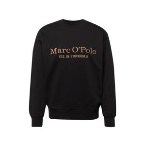 Marc O'Polo Mikina  žltohnedá / čierna