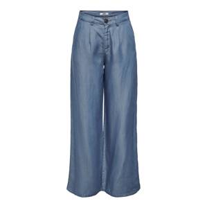 JDY Plisované nohavice  modrosivá