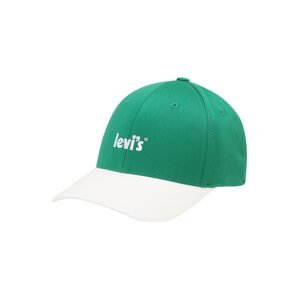 LEVI'S ® Čiapka  zelená / biela