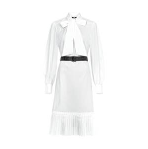 Karl Lagerfeld Košeľové šaty  čierna / biela