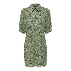 ONLY Košeľové šaty 'PIPER'  pastelovo zelená / čierna