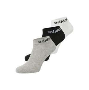 ADIDAS SPORTSWEAR Športové ponožky 'Think Linear  '  sivá / čierna / biela