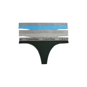 Calvin Klein Underwear Tangá  modrá / sivá / čierna