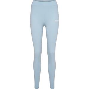 Hummel Športové nohavice  pastelovo modrá / biela