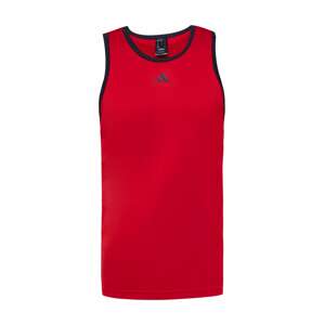 ADIDAS PERFORMANCE Funkčné tričko '3-Stripes'  červená / čierna