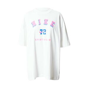 Nike Sportswear Oversize tričko  modrá / ružová / biela