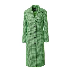 Nasty Gal Prechodný kabát  trávovo zelená / čierna