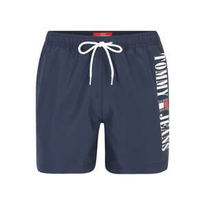 Tommy Jeans Plavecké šortky  námornícka modrá / jasne červená / biela