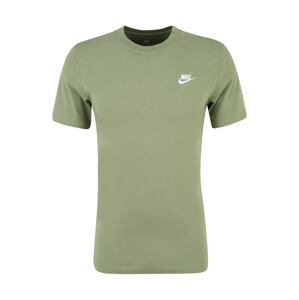 Nike Sportswear Tričko 'Club'  zelená / biela