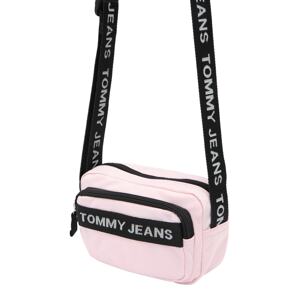 Tommy Jeans Taška cez rameno  pastelovo ružová / čierna / biela