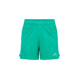 ADIDAS PERFORMANCE Športové nohavice 'Workout Pu Print'  striebornosivá / zelená