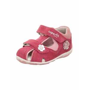 SUPERFIT Sandále 'Fanni'  rosé / svetloružová / biela