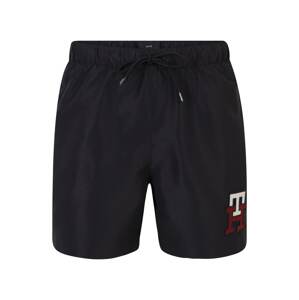 Tommy Hilfiger Underwear Plavecké šortky  námornícka modrá / tmavočervená / čierna / biela