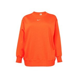 Nike Sportswear Športová mikina  oranžovo červená / biela
