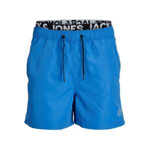 JACK & JONES Plavecké šortky 'Fiji'  modrá / sivá / čierna
