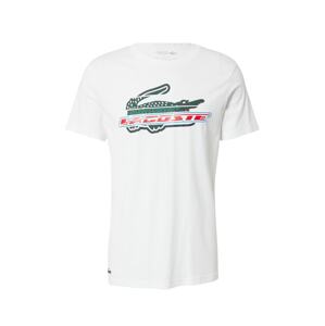 Lacoste Sport Funkčné tričko  svetlomodrá / tmavozelená / červená / biela