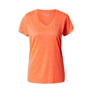 UNDER ARMOUR Funkčné tričko 'Twist'  oranžová / biela