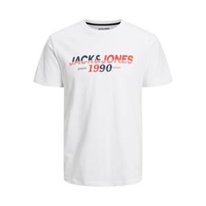 JACK & JONES Tričko 'WORK'  námornícka modrá / červená / biela