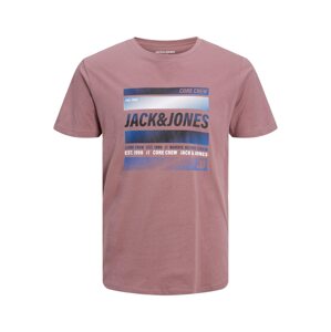 JACK & JONES Tričko  námornícka modrá / kráľovská modrá / svetlofialová