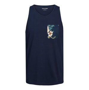 JACK & JONES Tričko 'BECS'  námornícka modrá / zmiešané farby