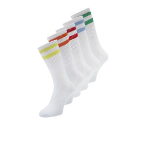 JACK & JONES Ponožky 'Kayden'  modrá / zelená / červená / biela