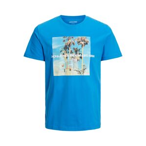 JACK & JONES Tričko 'GEM'  modrá / zmiešané farby