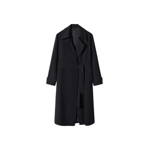 MANGO Prechodný kabát 'Fluid'  čierna
