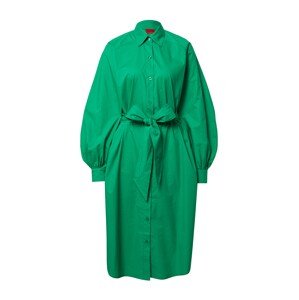 HUGO Košeľové šaty 'Kameran'  zelená