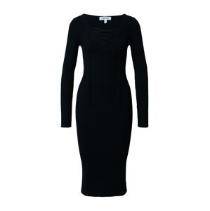 EDITED Pletené šaty 'Engelina'  čierna