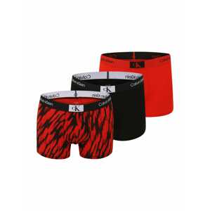 Calvin Klein Underwear Boxerky  sivá / červená / čierna