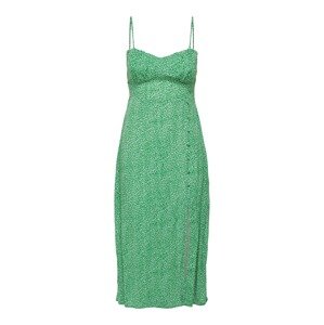 ONLY Letné šaty 'Leonora'  zelená / biela