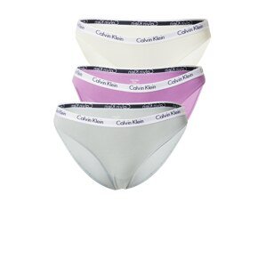 Calvin Klein Underwear Nohavičky  béžová / sivá melírovaná / fialová / biela