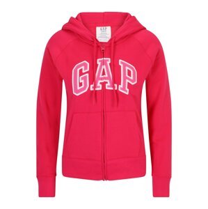 Gap Petite Tepláková bunda  ružová / svetloružová / biela