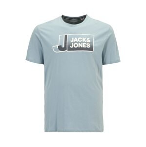 Jack & Jones Plus Tričko  námornícka modrá / dymovo modrá / šedobiela