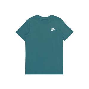 Nike Sportswear Tričko 'FUTURA'  petrolejová / biela