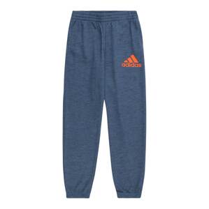 ADIDAS PERFORMANCE Športové nohavice  modrosivá / oranžová