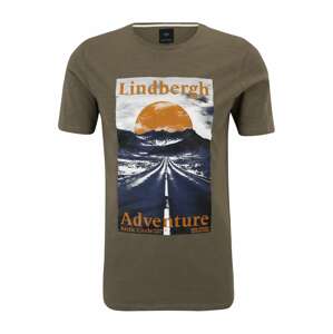 Lindbergh Tričko 'Adventure'  námornícka modrá / tmavožltá / kaki