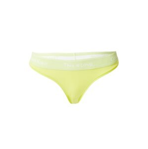 Calvin Klein Underwear Tangá  žltá / limetková / biela