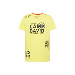 CAMP DAVID Tričko  žltá / čierna